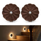 Flower Motion Sensor Night Light｜Black Walnut