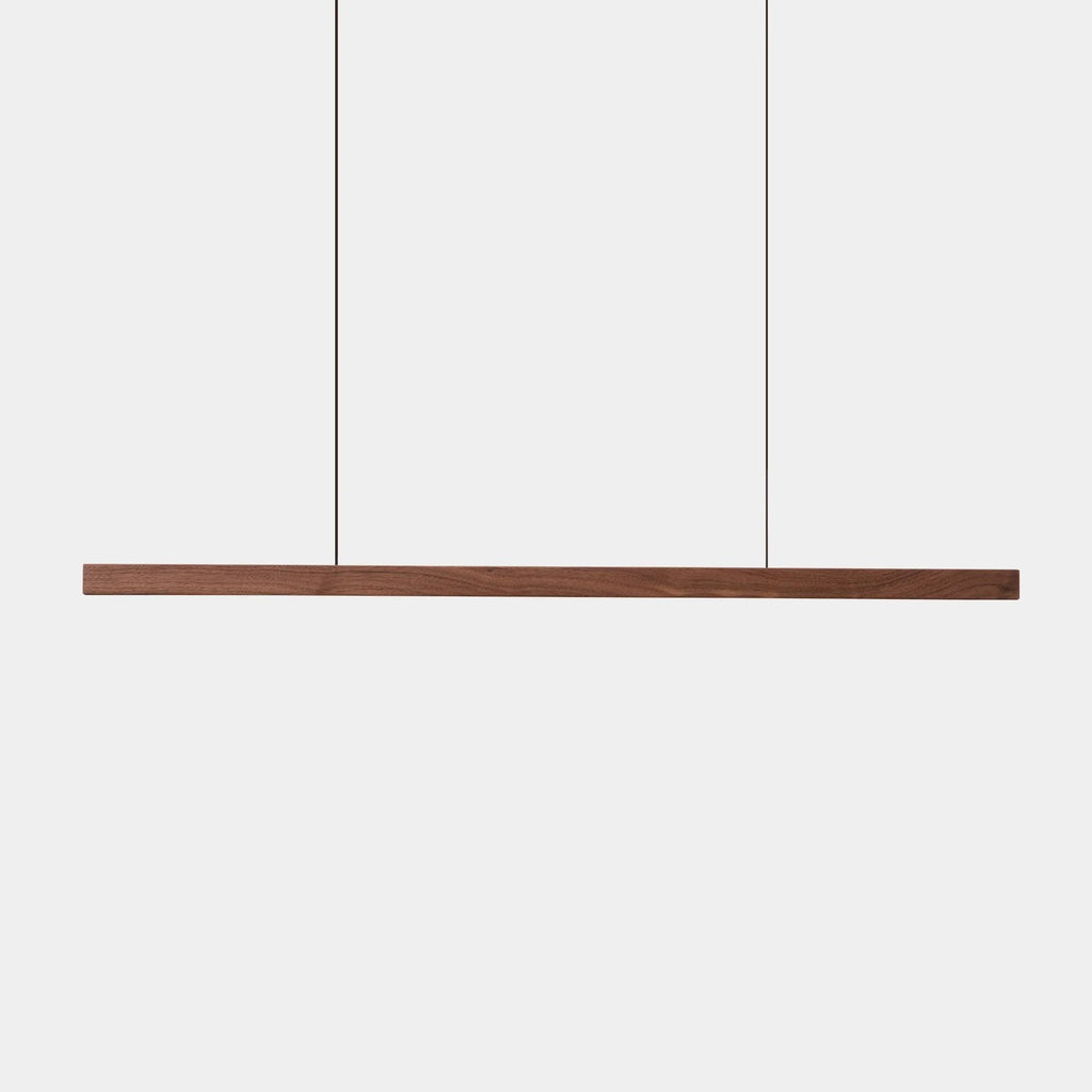 Hand-Sweep Linear Pendant — Walnut