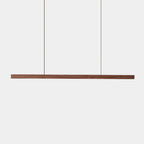 Hand-Sweep Linear Pendant — Walnut