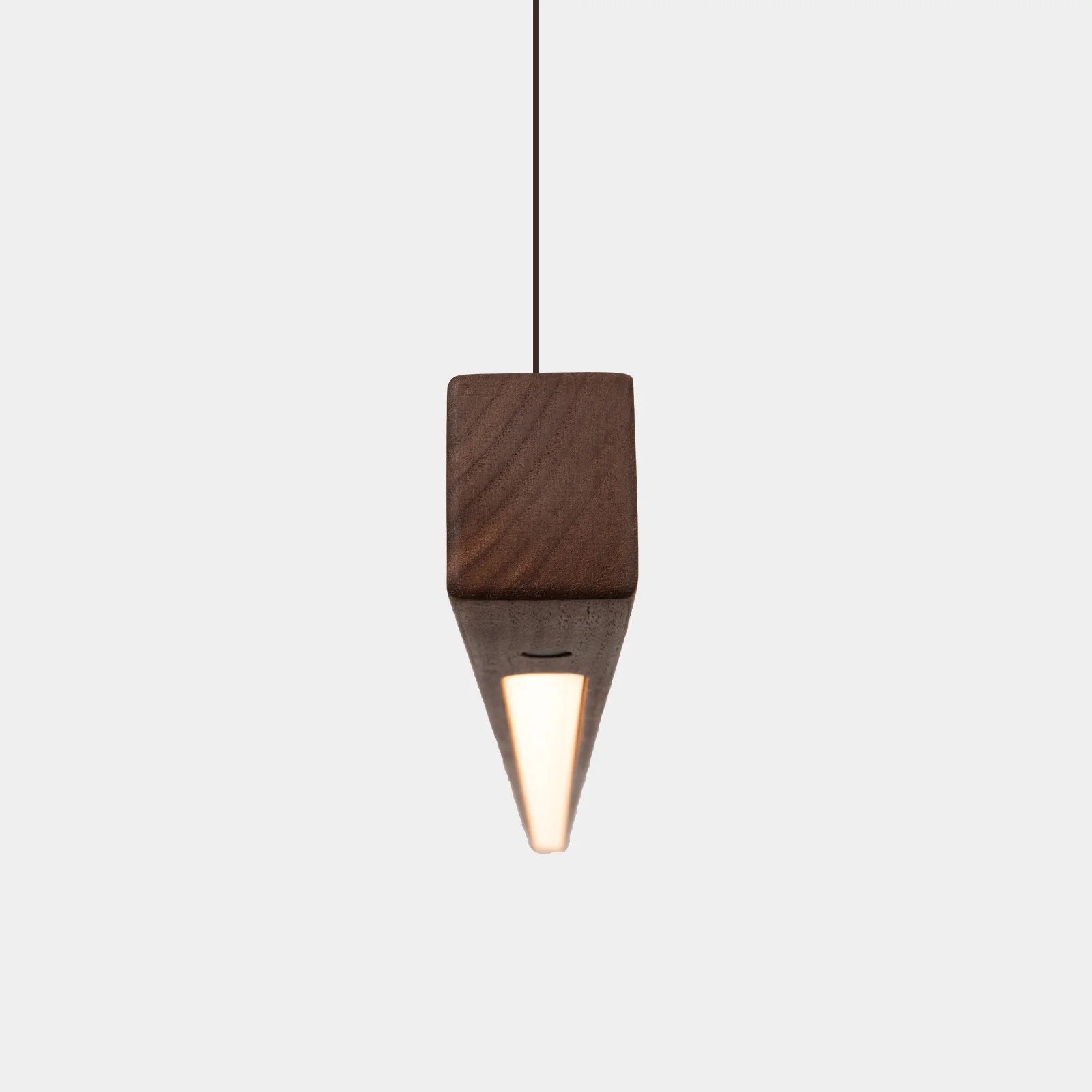 Hand-Sweep Linear Pendant — Walnut