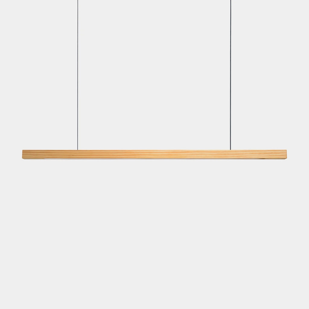 Wood Linear Pendant — Walnut