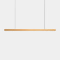 Wood Linear Pendant — Walnut