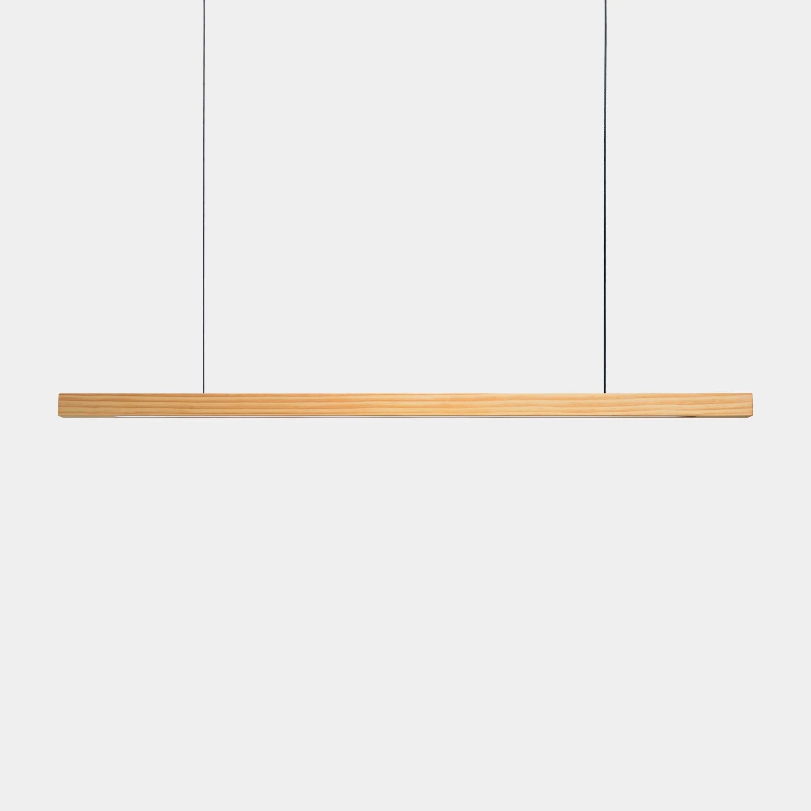 Wood Linear Pendant — Walnut