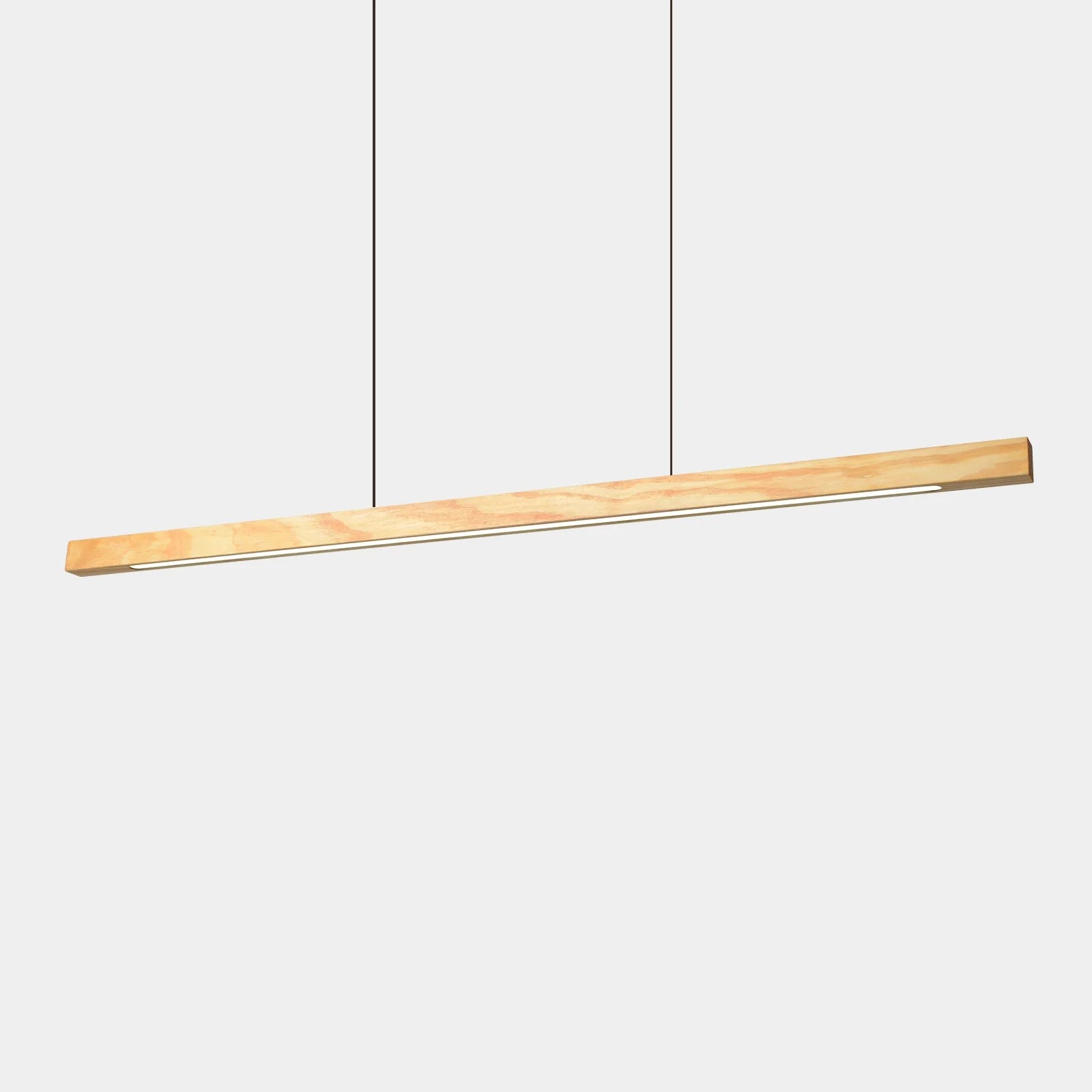 Wood Linear Pendant — Walnut