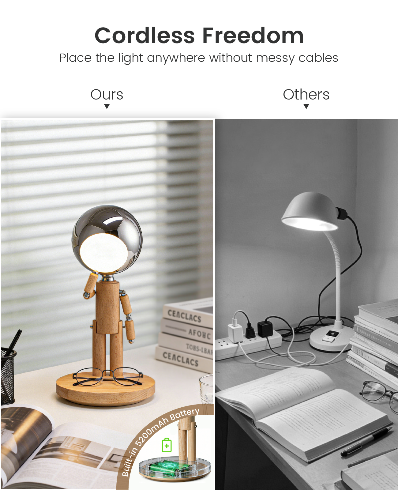 Pause Moon Lamp｜Beech Wood