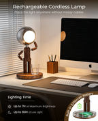 Pause Moon Lamp ｜Black Walnut