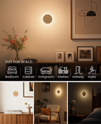 Flower Motion Sensor Night Light｜Ash Wood