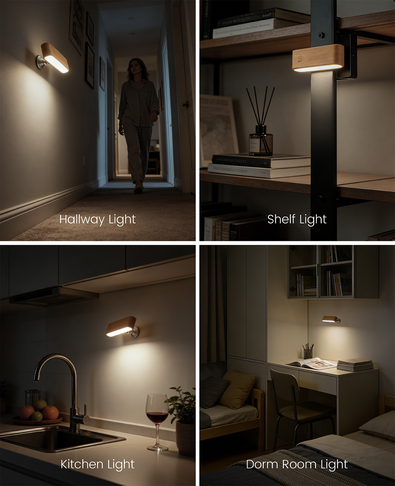 Magnetic Wall Sconce｜Beech Wood