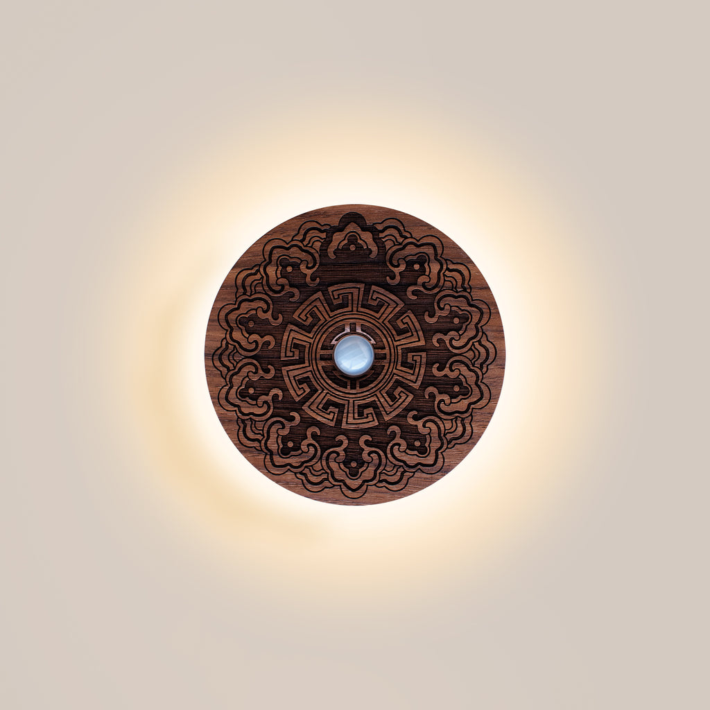 Carved Flower Motion Sensor Night Light
