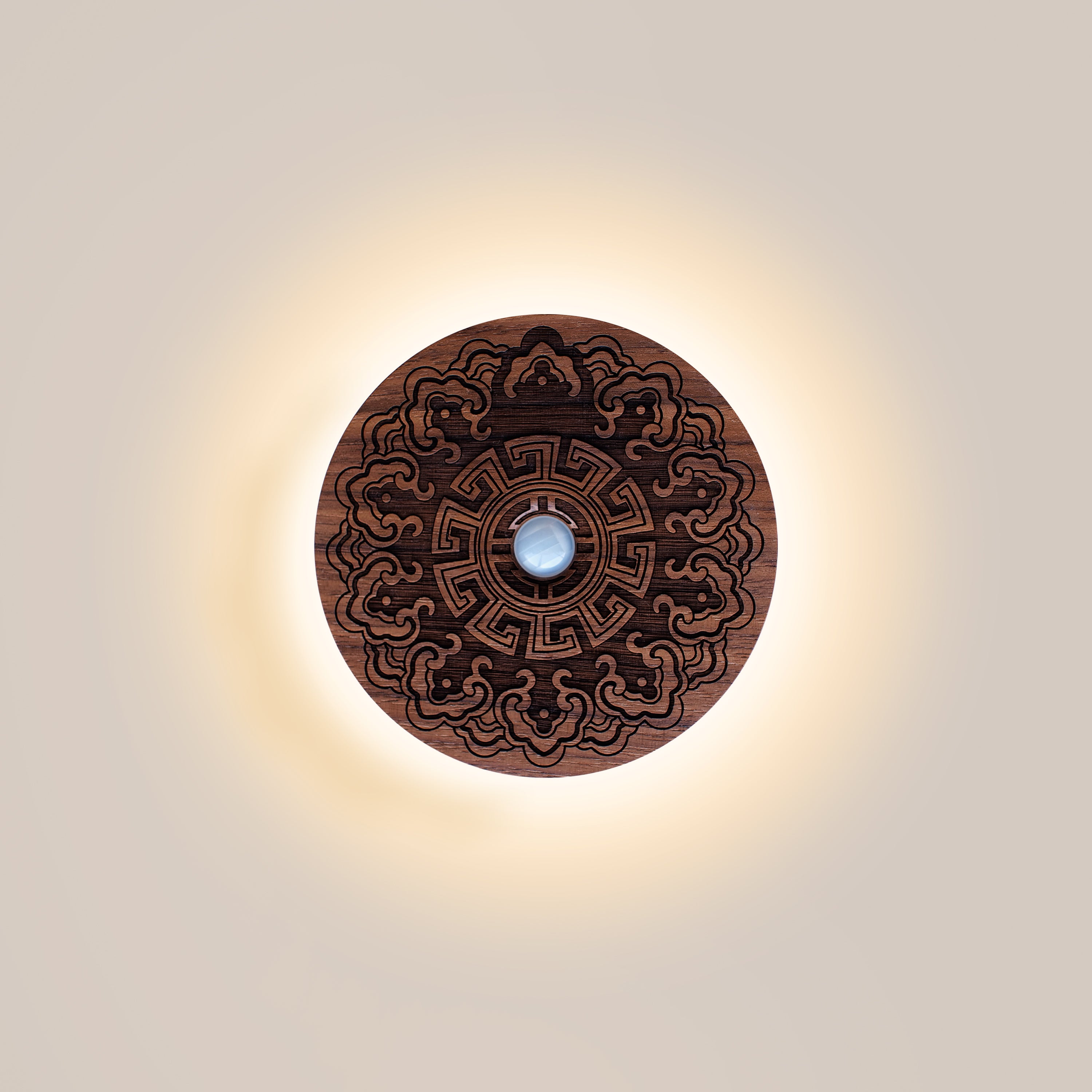 Carved Flower Motion Sensor Night Light