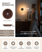 Carved Flower Motion Sensor Night Light