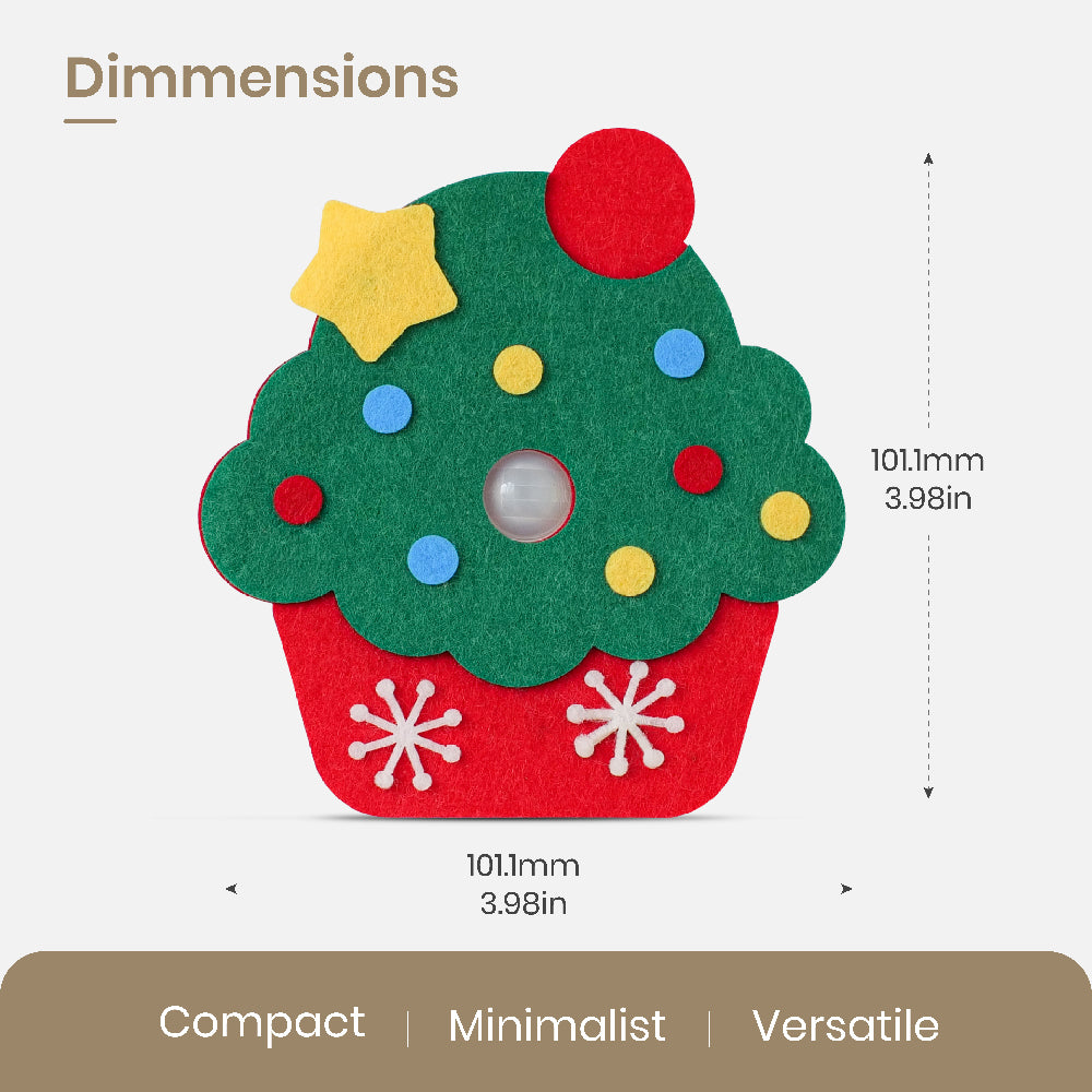 Christmas Cupcake Motion Sensor Light