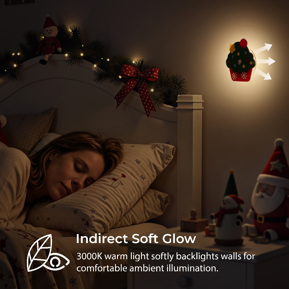 Christmas Cupcake Motion Sensor Light