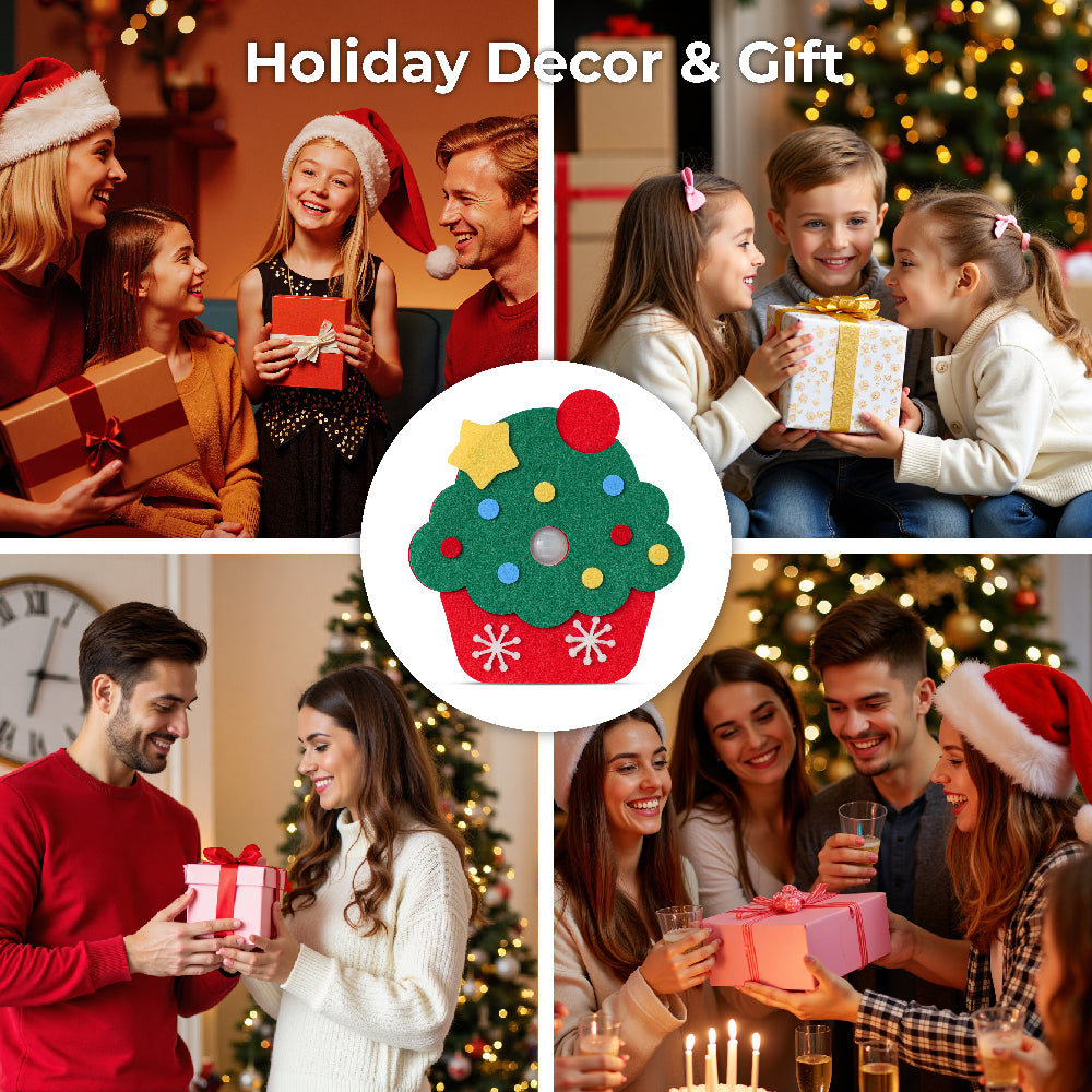 Christmas Cupcake Motion Sensor Light