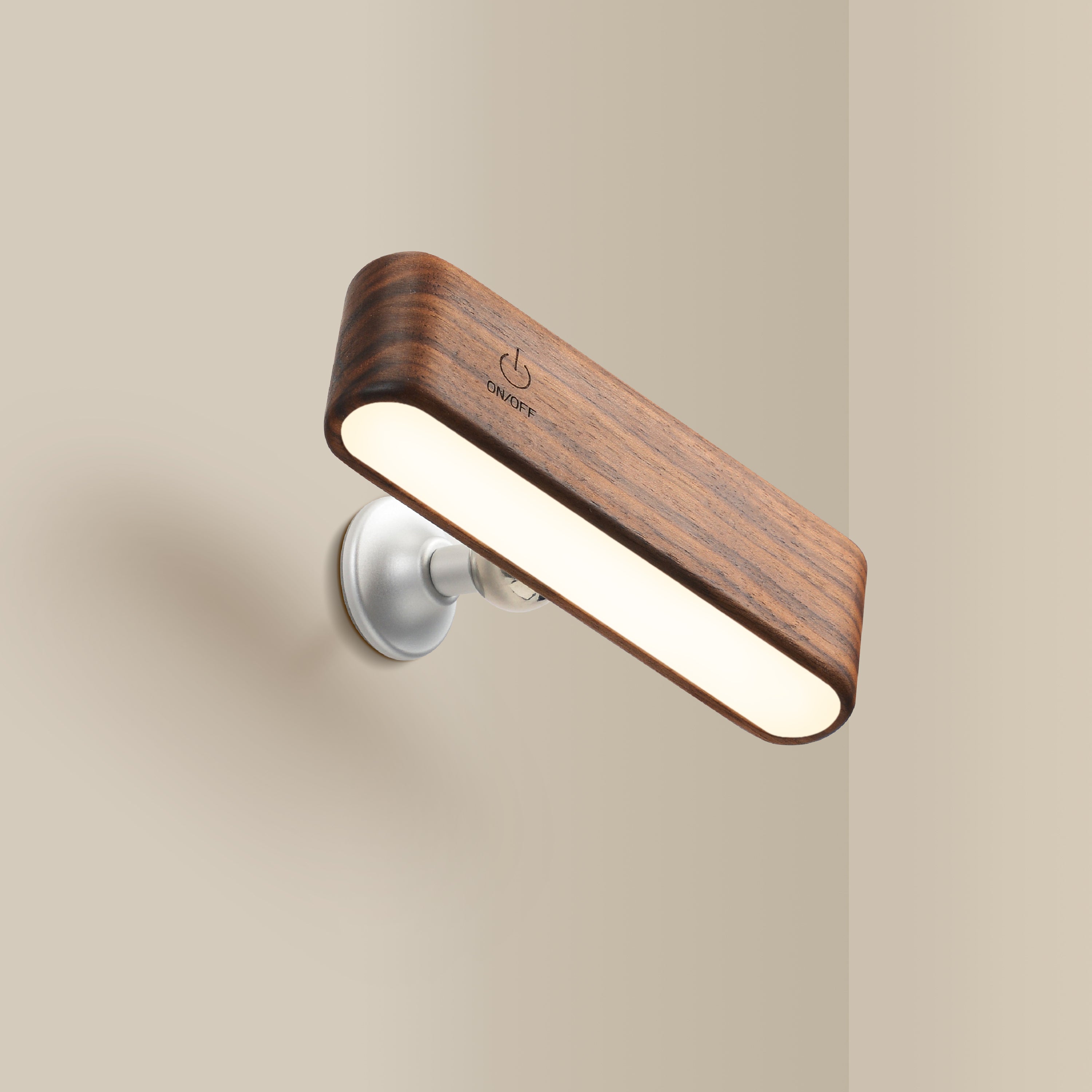 Magnetic Wall Sconce — Walnut
