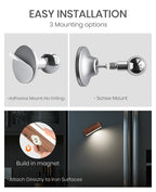 Magnetic Wall Sconce — Walnut