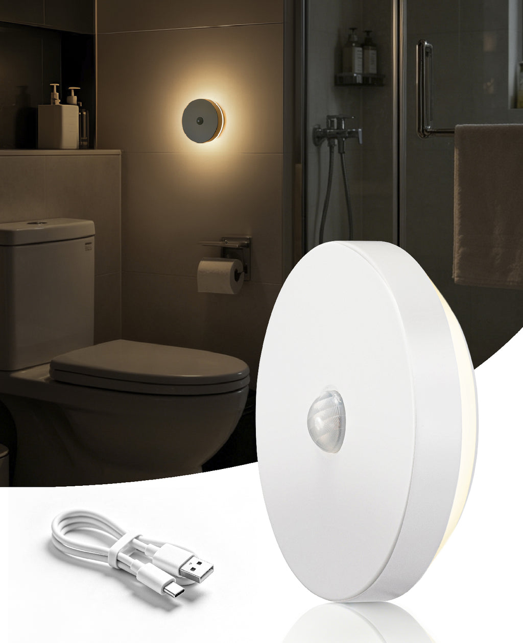 Round Halo Motion Sensor Light