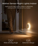 Round Halo Motion Sensor Light