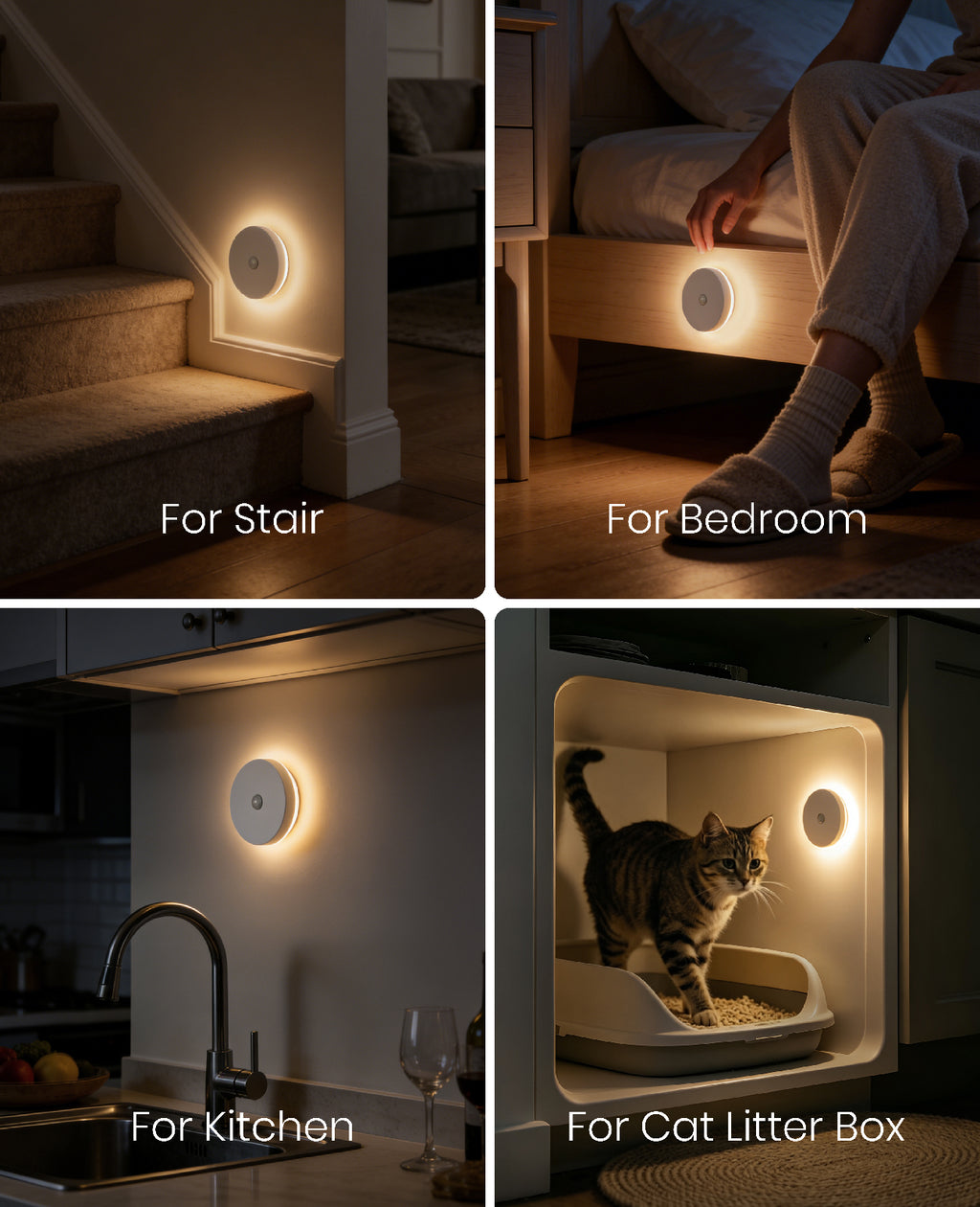 Round Halo Motion Sensor Light