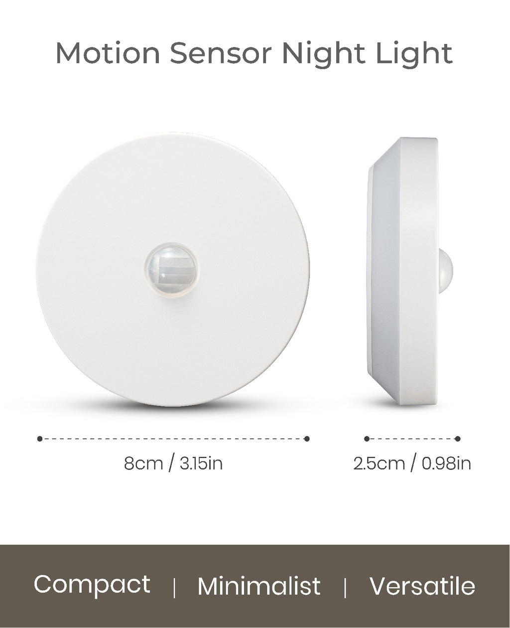 Round Halo Motion Sensor Light