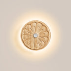 Rounded Flower Motion Sensor Light｜Ash Wood