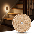Rounded Flower Motion Sensor Light｜Ash Wood