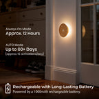 Rounded Flower Motion Sensor Light｜Ash Wood