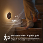 Rounded Flower Motion Sensor Light｜Black Walnut