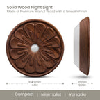 Rounded Flower Motion Sensor Light｜Black Walnut