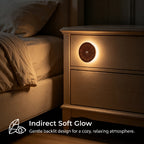 Rounded Flower Motion Sensor Light｜Black Walnut
