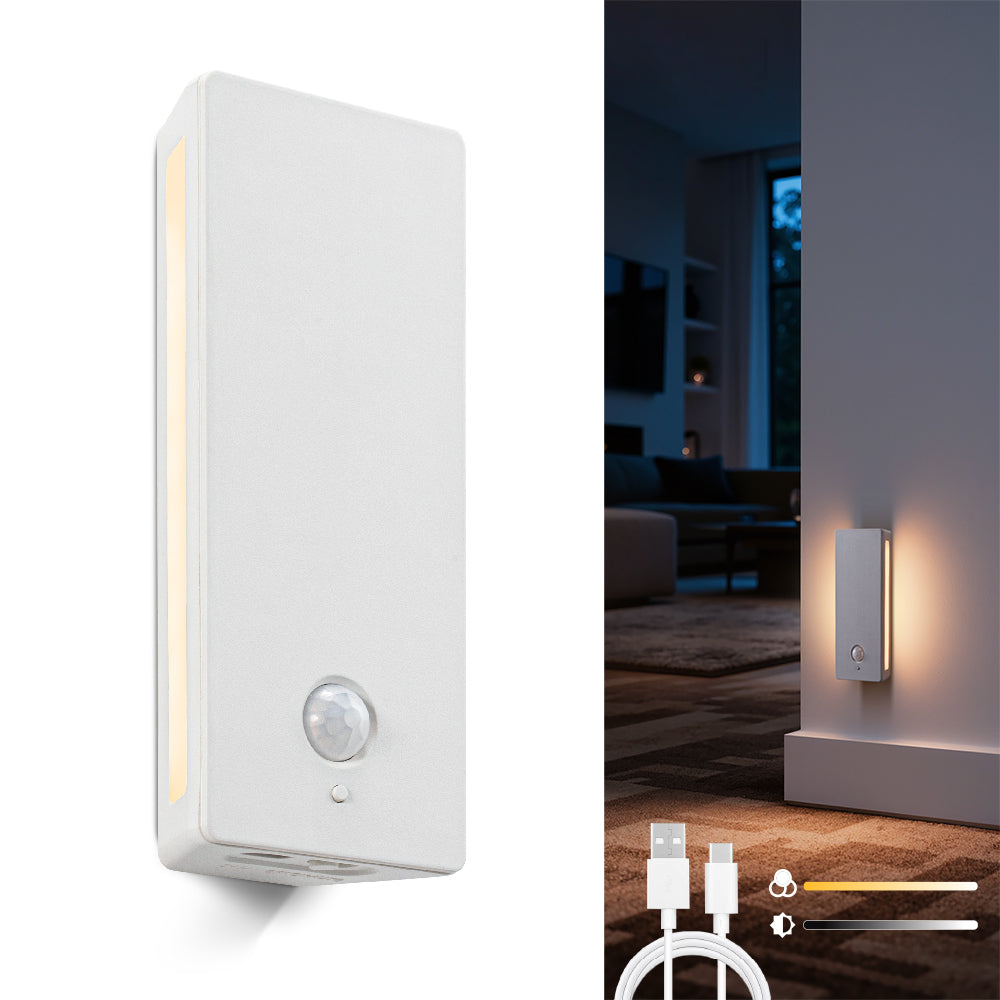 Square Dual-Sided Backlit Motion Sensor Light｜ABS