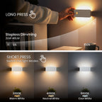 Square Dual-Sided Backlit Motion Sensor Light｜ABS