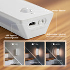 Square Dual-Sided Backlit Motion Sensor Light｜ABS