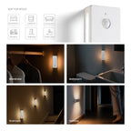 Square Dual-Sided Backlit Motion Sensor Light｜ABS
