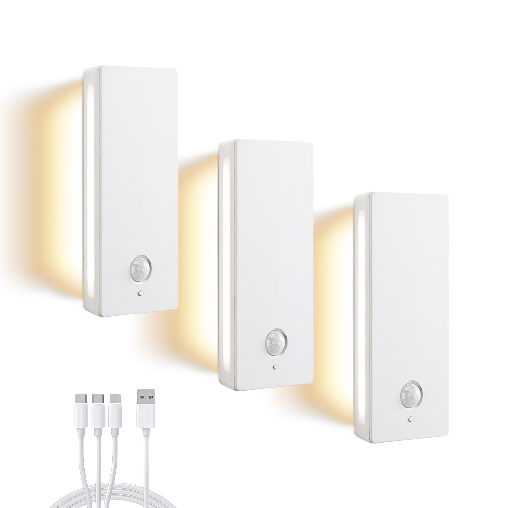 Square Dual-Sided Backlit Motion Sensor Light｜ABS
