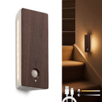 Square Dual-Sided Backlit Motion Sensor Light｜Black Walnut