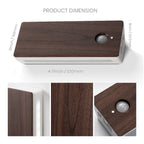 Square Dual-Sided Backlit Motion Sensor Light｜Black Walnut