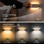 Square Dual-Sided Backlit Motion Sensor Light｜Maple
