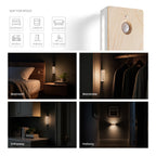 Square Dual-Sided Backlit Motion Sensor Light｜Maple