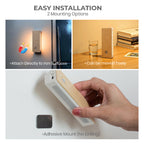 Square Dual-Sided Backlit Motion Sensor Light｜Maple