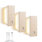 Square Dual-Sided Backlit Motion Sensor Light｜Maple
