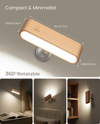 Magnetic Wall Sconce｜Beech Wood