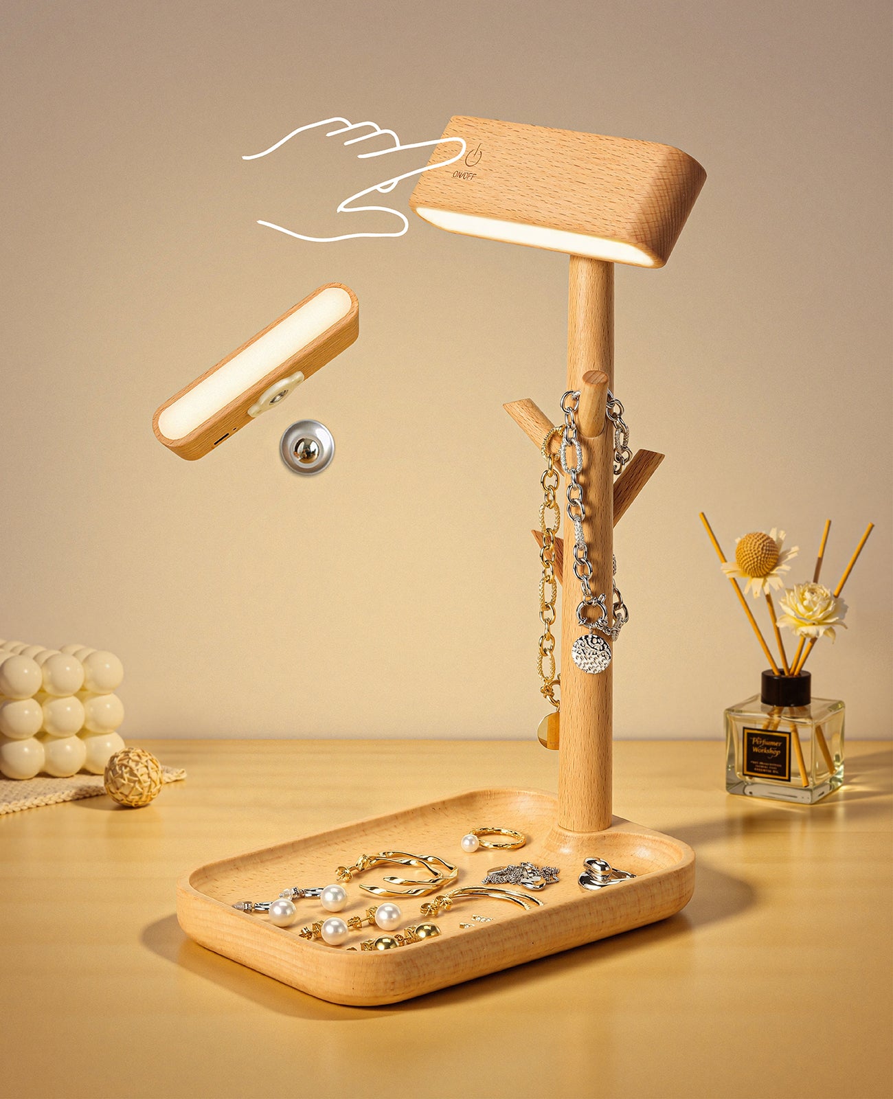 Tree Dock Lamp｜Beech Wood