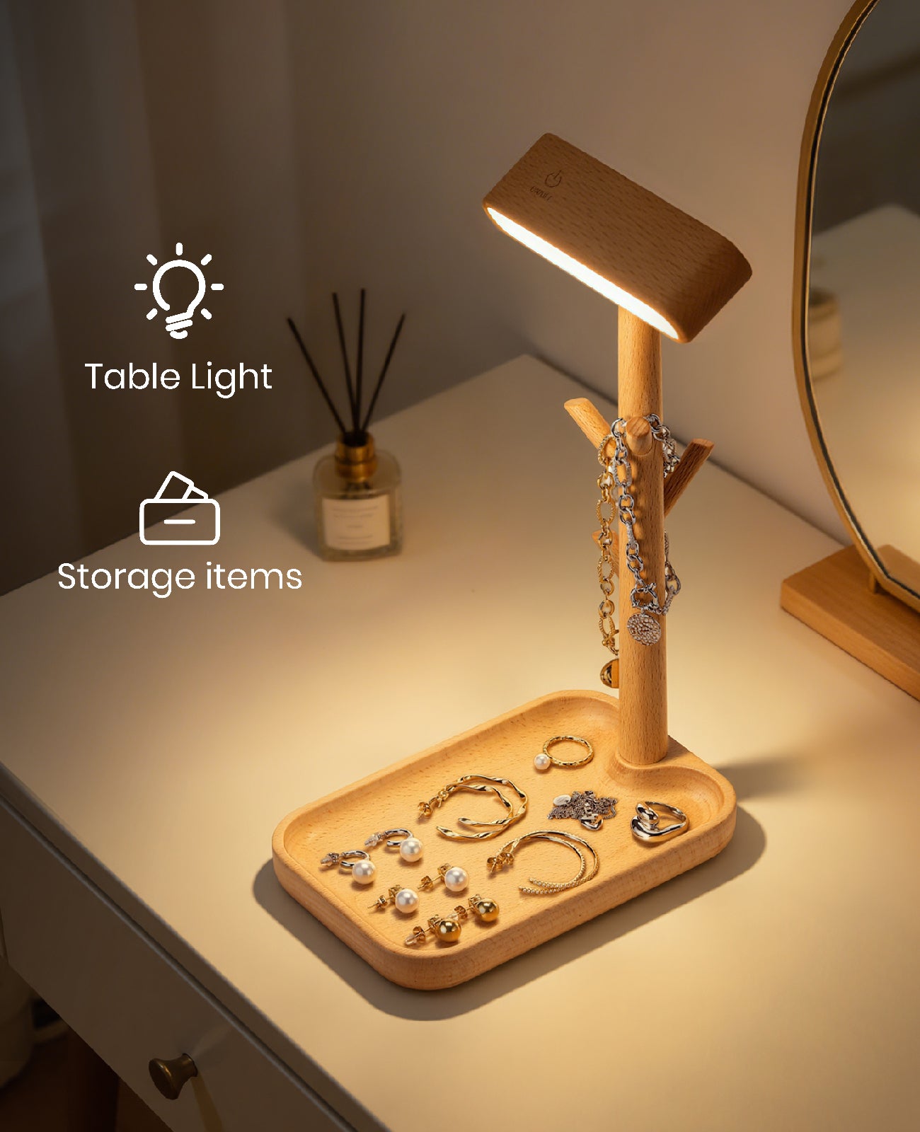 Tree Dock Lamp｜Beech Wood