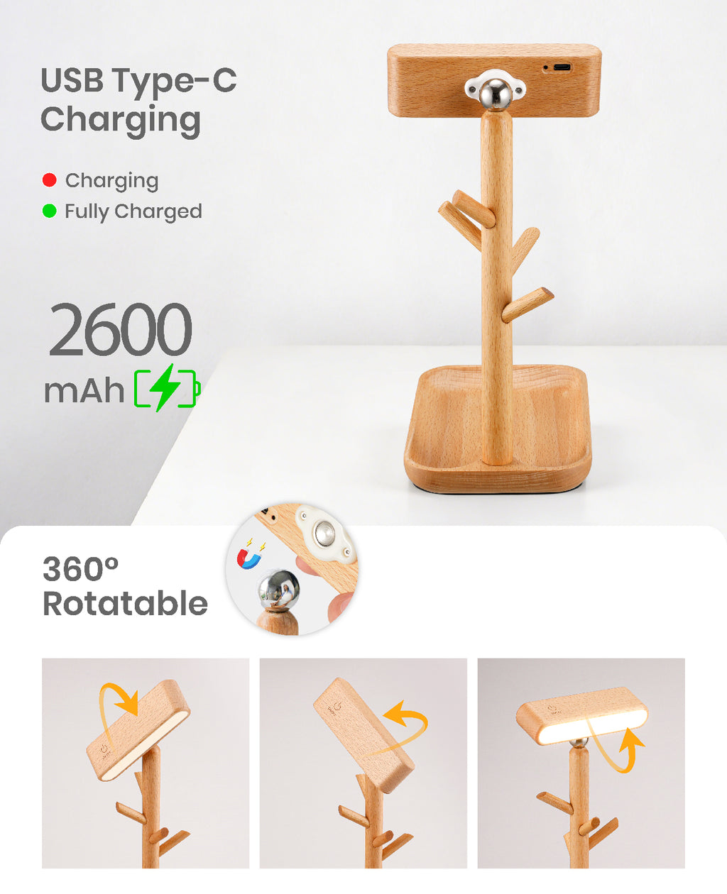 Tree Dock Lamp｜Beech Wood