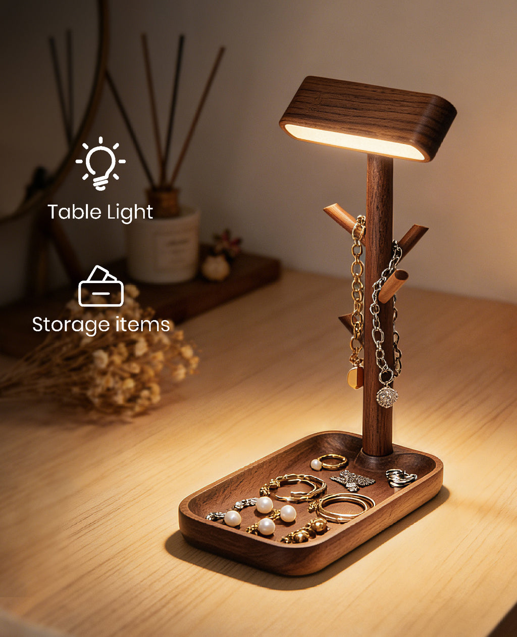 Tree Dock Lamp｜Black Walnut