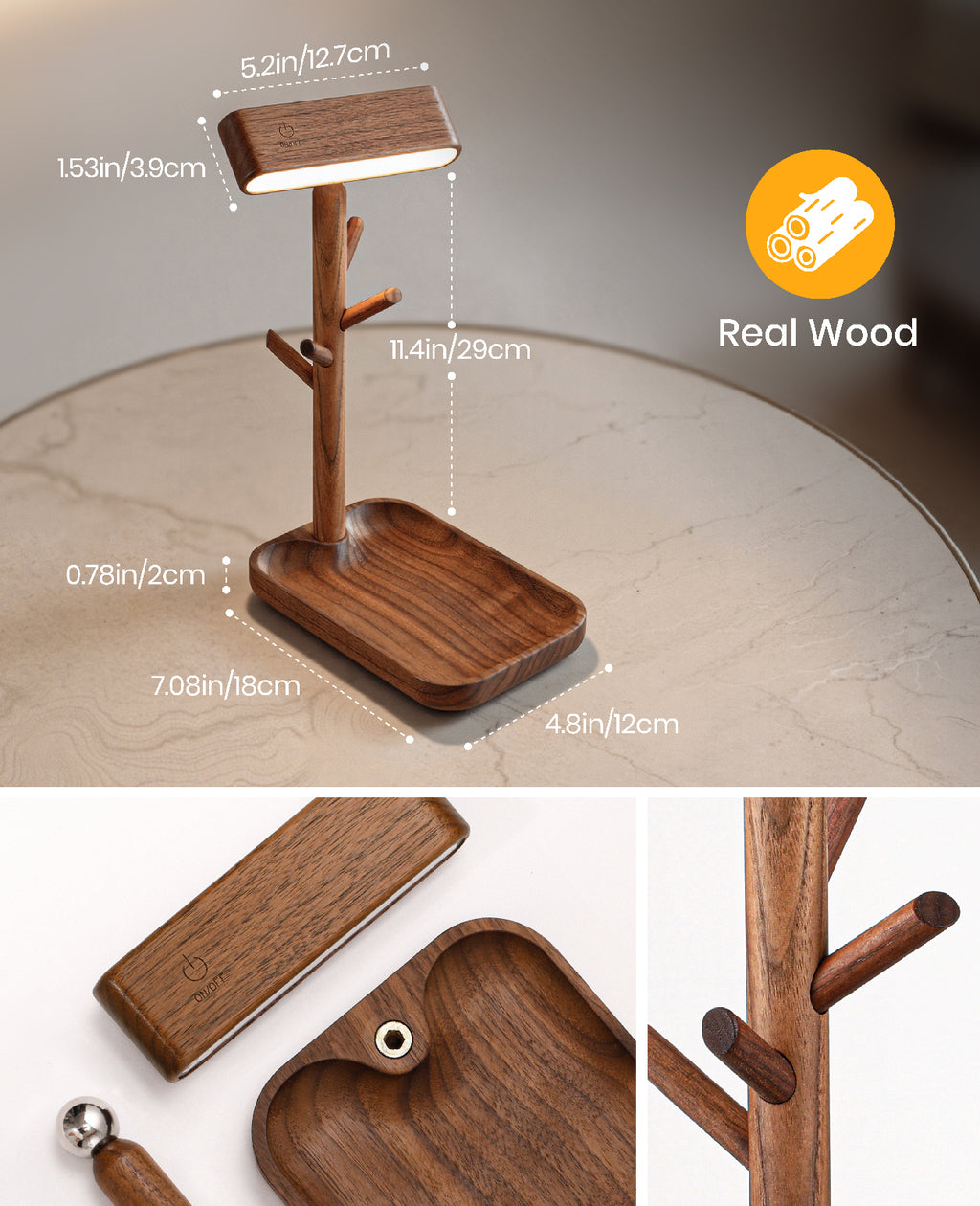 Tree Dock Lamp｜Black Walnut