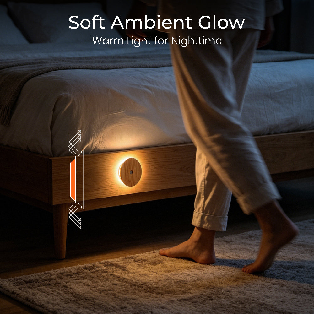 Wood Sensor Night Light ｜ Ash Wood
