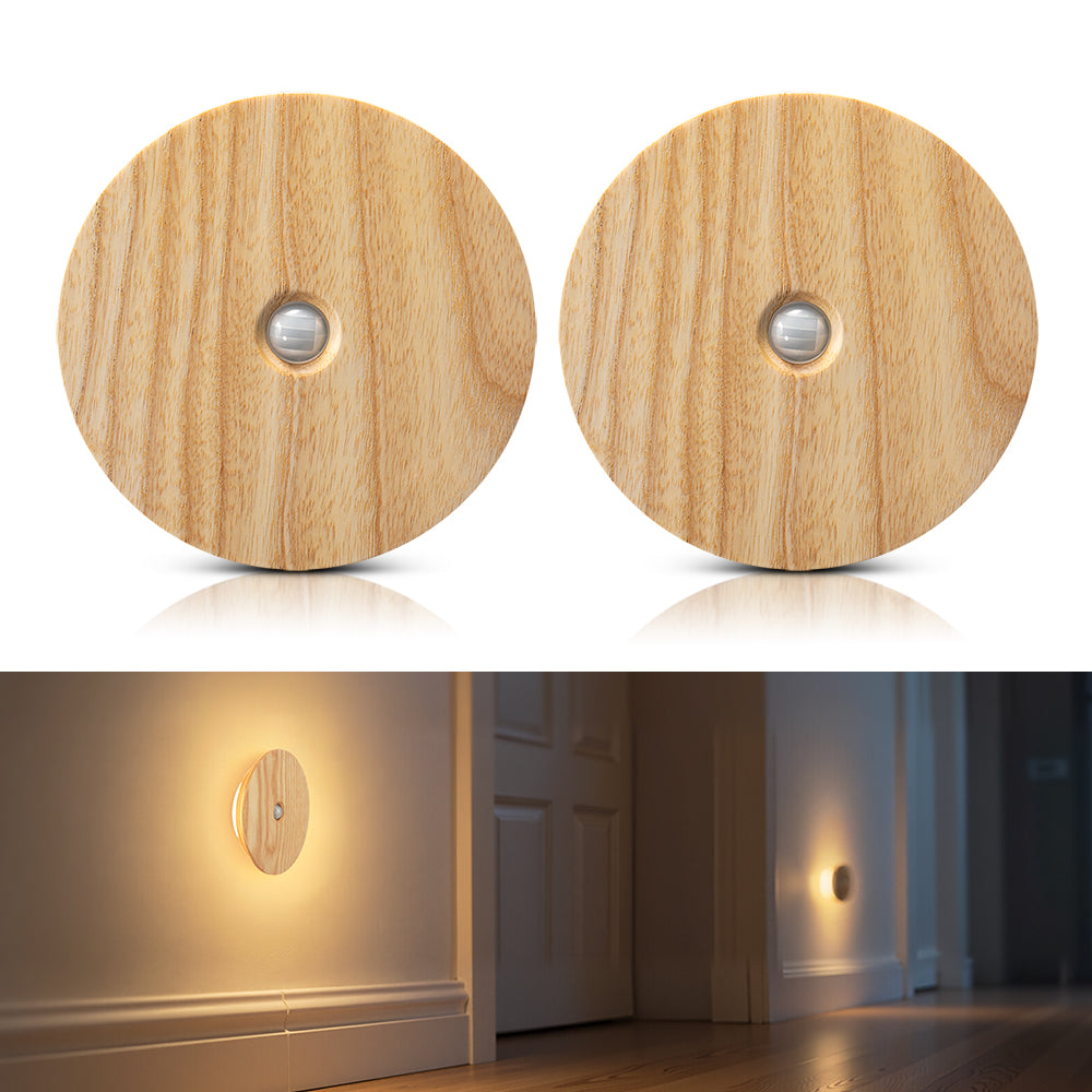 Wood Sensor Night Light ｜ Ash Wood