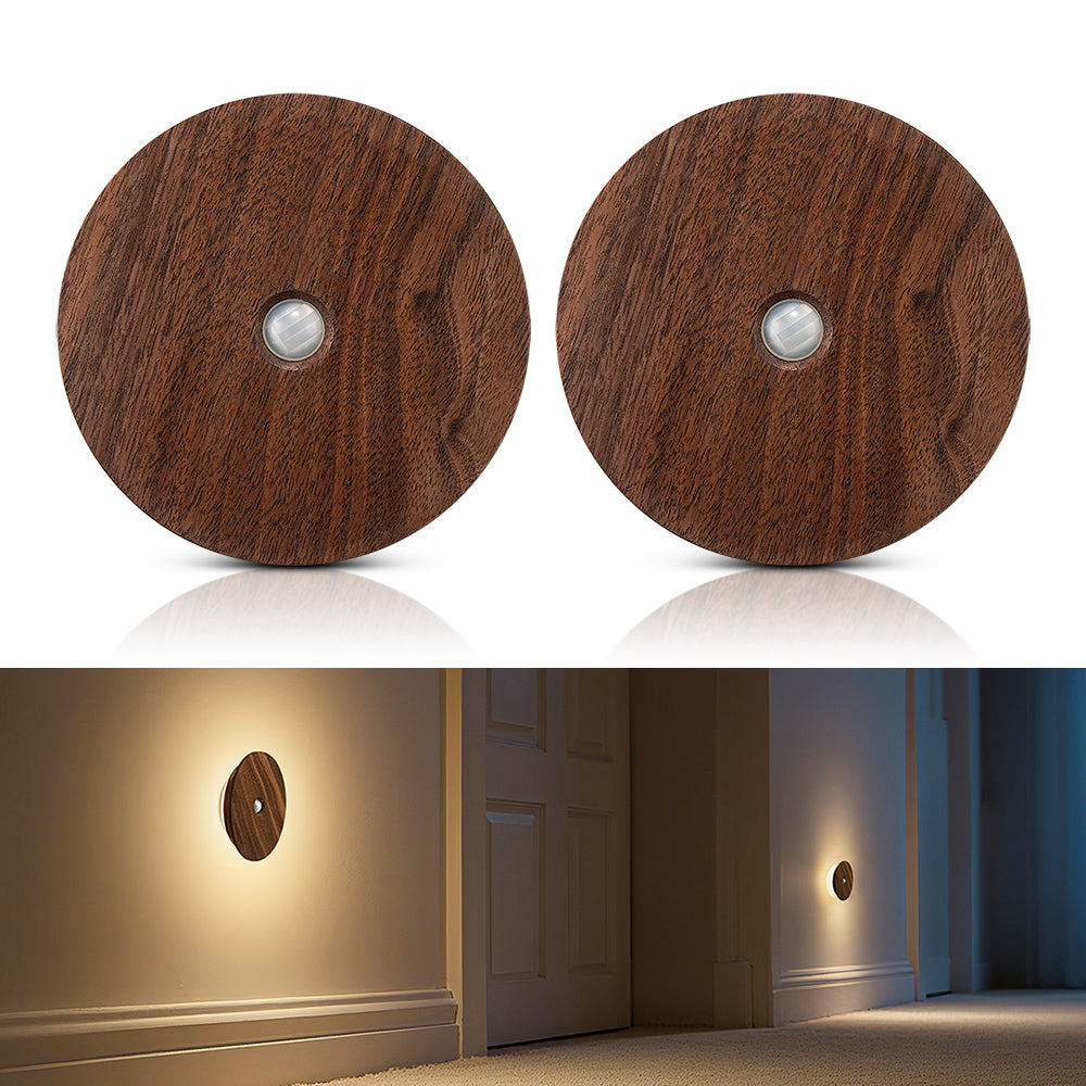 Wood Sensor Night Light ｜ Black Walnut